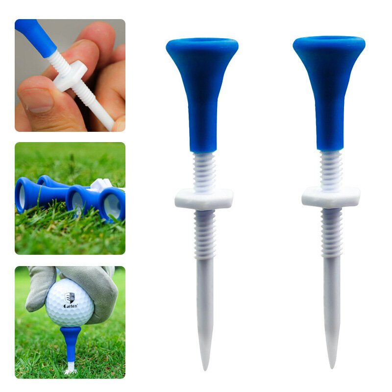 5Pcs/Box Golf Tee Golf Outdoor Training Ball Stand Golf Plastic Scale Ball Tee Down Golf Ball Holder Golf Accessories