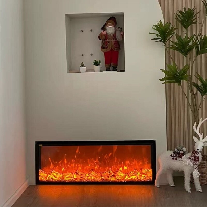 Wall Mounted Freestanding Decor Fireplace Indoor Use Modern Led Light Tv Stand Electric Fireplace For Living Room