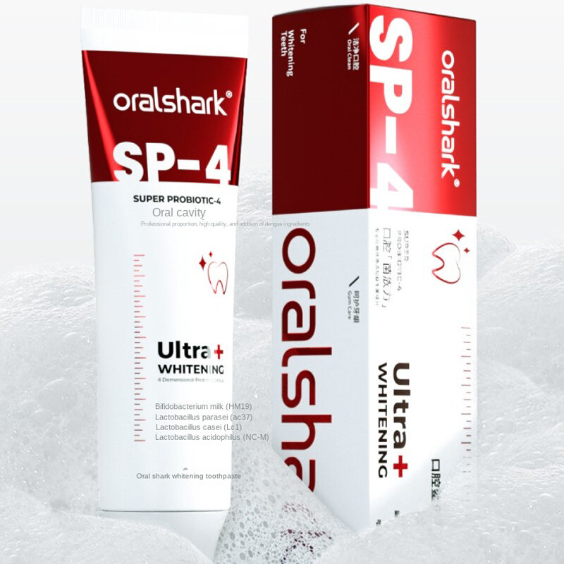 Baru Oralshark asli SP4 gigi pemutih pasta gigi koreksi gigi pemutih gigi ungu non-invasif pasta gigi pemutih