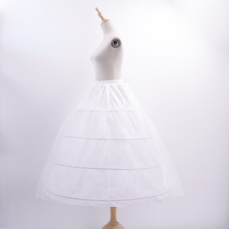 Luxe Hoops Crinoline Een Lijn Wedding Petticoat Elastische Taille Trouwjurk Rok Bruid Rok Acc
