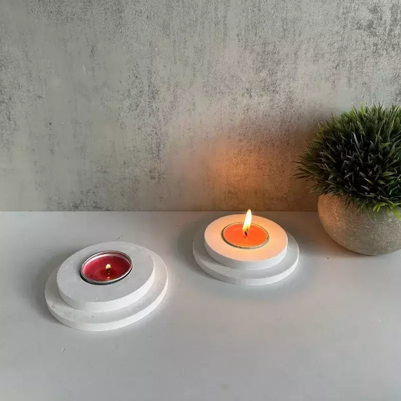 DIY House Ring Tea Light Silicone Mold Valentine's Day Love Tea Light Plaster Mold