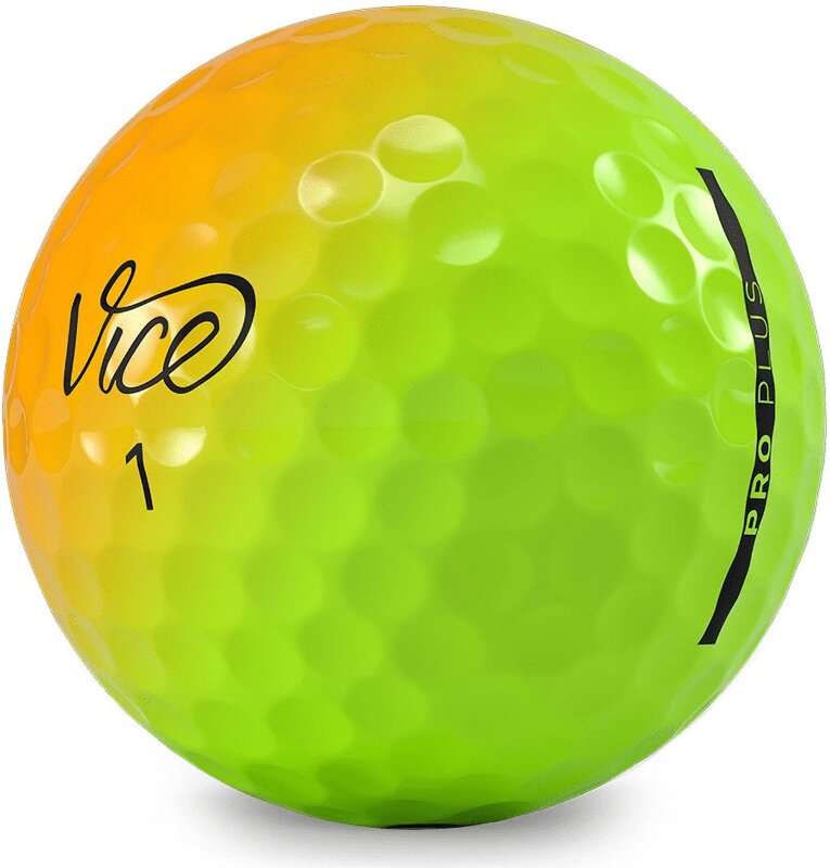 Bolas de Golfe Pro Plus Limited Edition com Sombra Amarela e Laranja