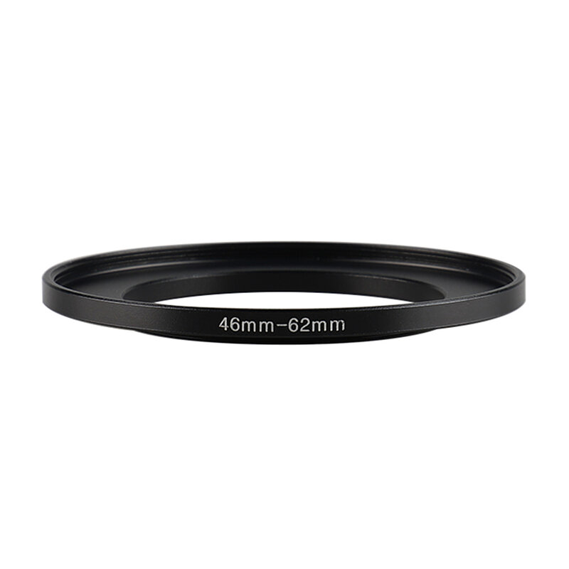 캐논 니콘 소니 DSLR 카메라 렌즈용 알루미늄 블랙 스텝 업 필터 링, 46mm-62mm, 46-62mm, 46-62mm 필터 어댑터 렌즈 어댑터