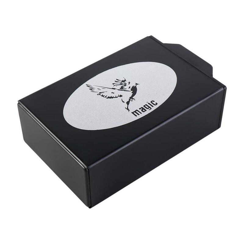 Caixa de gaveta mágica pequena mutável para crianças, adereços mágicos interessantes, Black Puzzle Box, Magic Tricks Toys