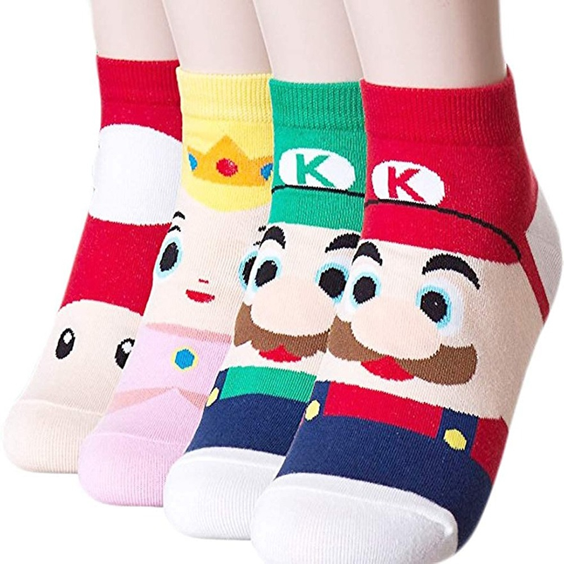 Super Mario Bros gra Cartoon Odyssey Yoshi Anime skarpetki figurki zabawki chłopcy Cosplay dzieci Kawaii urodziny zabawka na boże narodzenie prezent