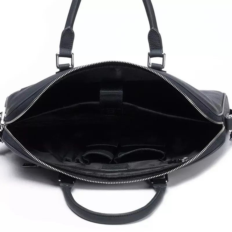 Luxury Genuine Leather Handbags Shoulder Bag Business Men Leather Briefcase Men's Messenger Bags Laptop Bag