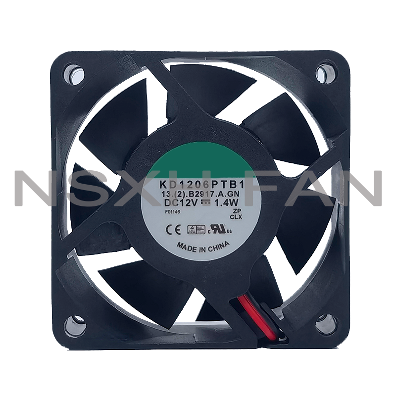 New KD1206PTB1 6025 12V 1.4W 6cm Silent Chassis Power Cooling Fan