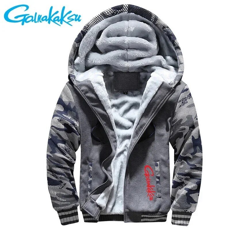 メンズフリースジャケット,暖かい釣り服,ハイキングパーカー,アウトドア用の厚手のセーター,冬