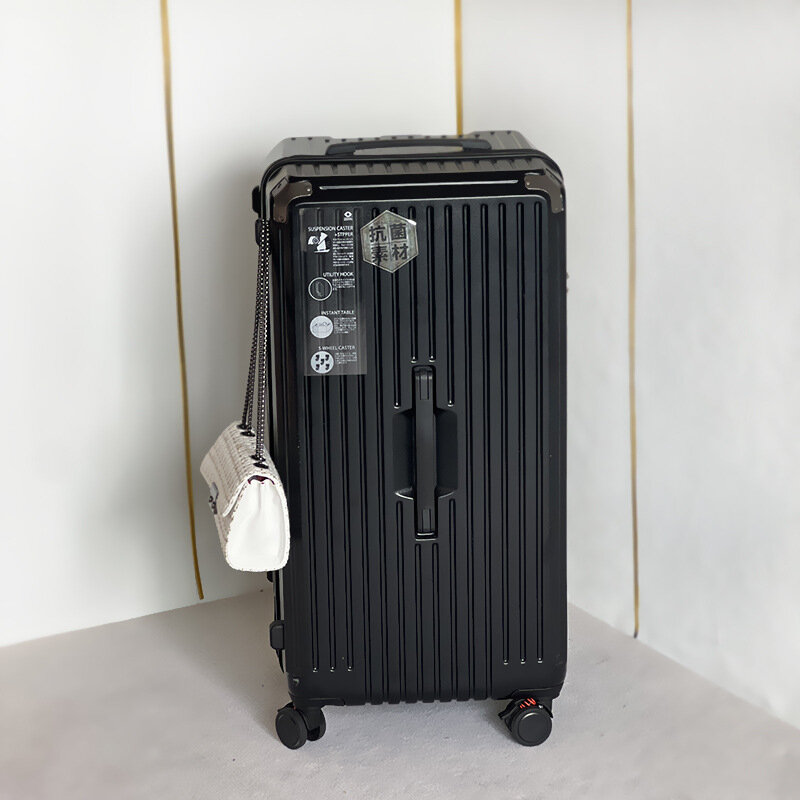 Valise à roulettes épaissie de grande capacité pour mot de passe, valise à cinq roues, bagage à la mode, coffre à roulettes universel