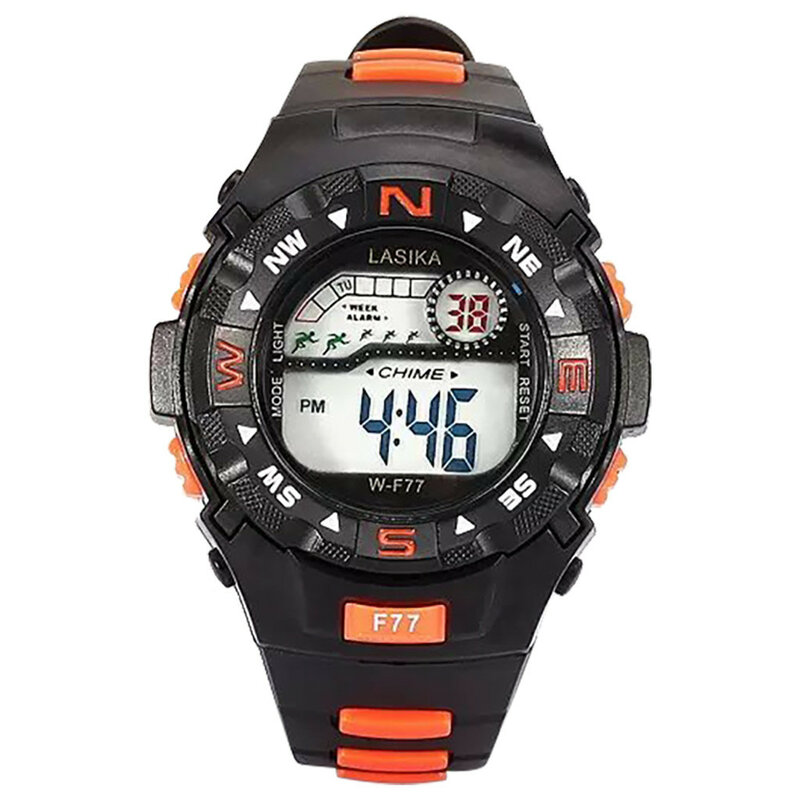 Reloj deportivo multifunción para niños y adolescentes, cronógrafo con alarma electrónica, resistente al agua, a la moda