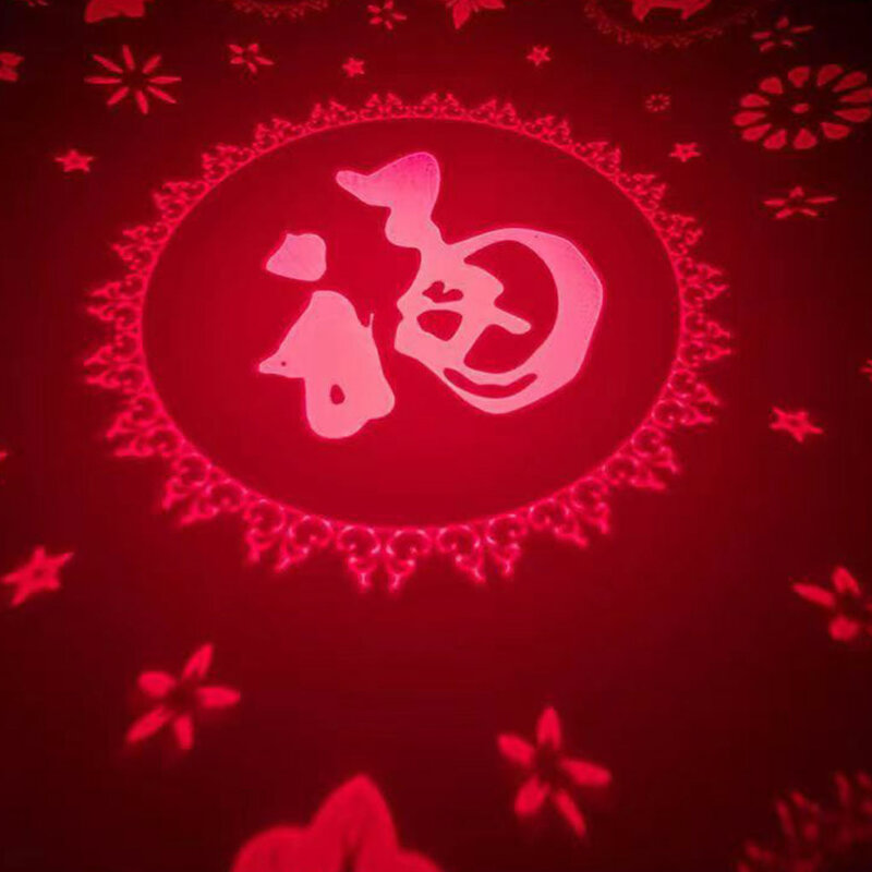 Украшения на Лунный Новый год из АБС-пластика, 2 шт., изысканное мастерство, символическое значение, декоративные огни, красный, 6 Вт