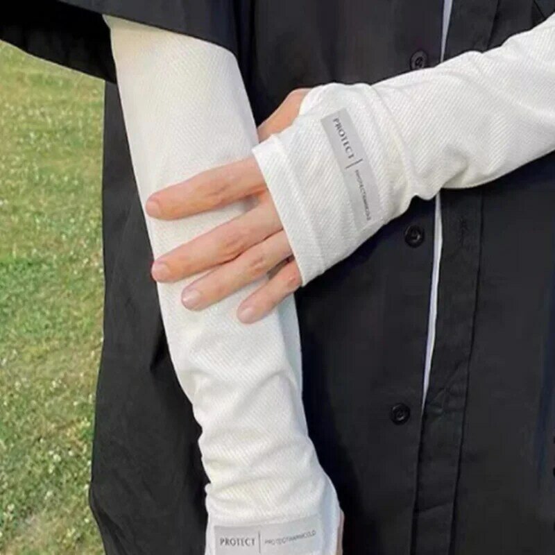 Sunscreen Sleeves Ice Sleeves Men's Large Size Sun Protection Arm Sleeves Outdoor Driving UV Protection Loose Arm Sleeves Gloves