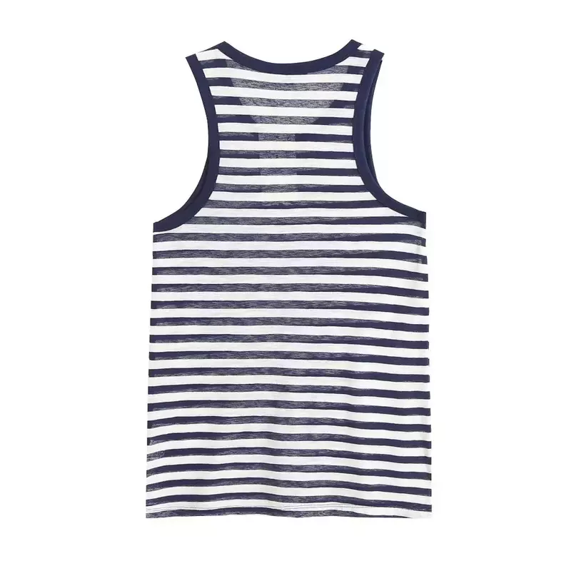 Colete feminino curto sem mangas com gola em O, camiseta casual do Coringa, blusa chique, moda retrô, básica, 2023