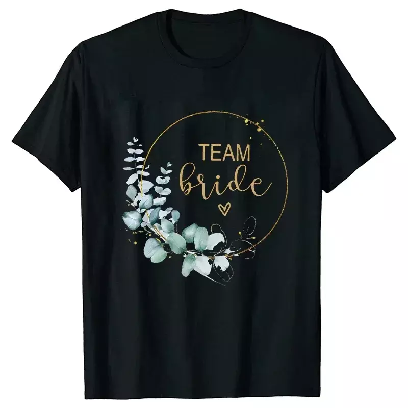 신부 웨딩 탑 팀 신부 들러리 티셔츠, 처녀 암탉 파티 티, EVJF 미래 신부 여성 반팔 블라우스