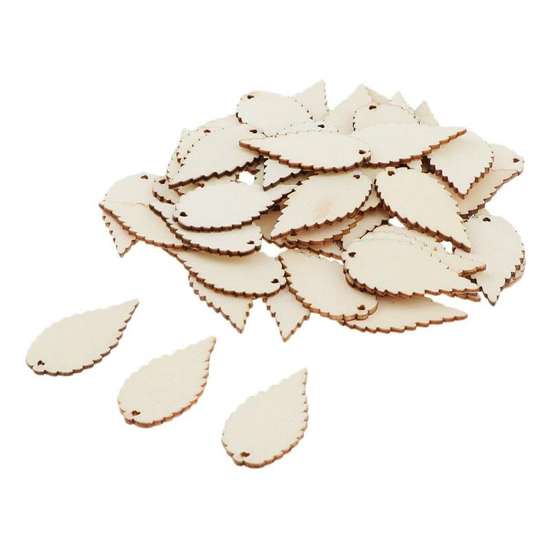 2x50 Pieces of Wood Cutouts Scrapbook Cards for Making Decorations