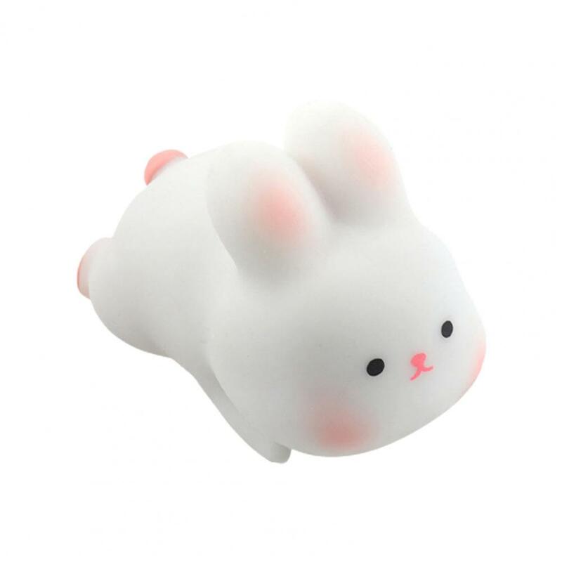 Elástico coelho Squeeze Toy, Portátil, Alívio do estresse, Criativo, Adorável, Animal, Fidget, Sensorial