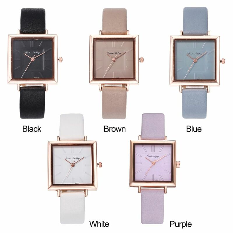 Relógio quartzo estilo simples feminino, requintado relógio de pulso, casual, elegante, novo