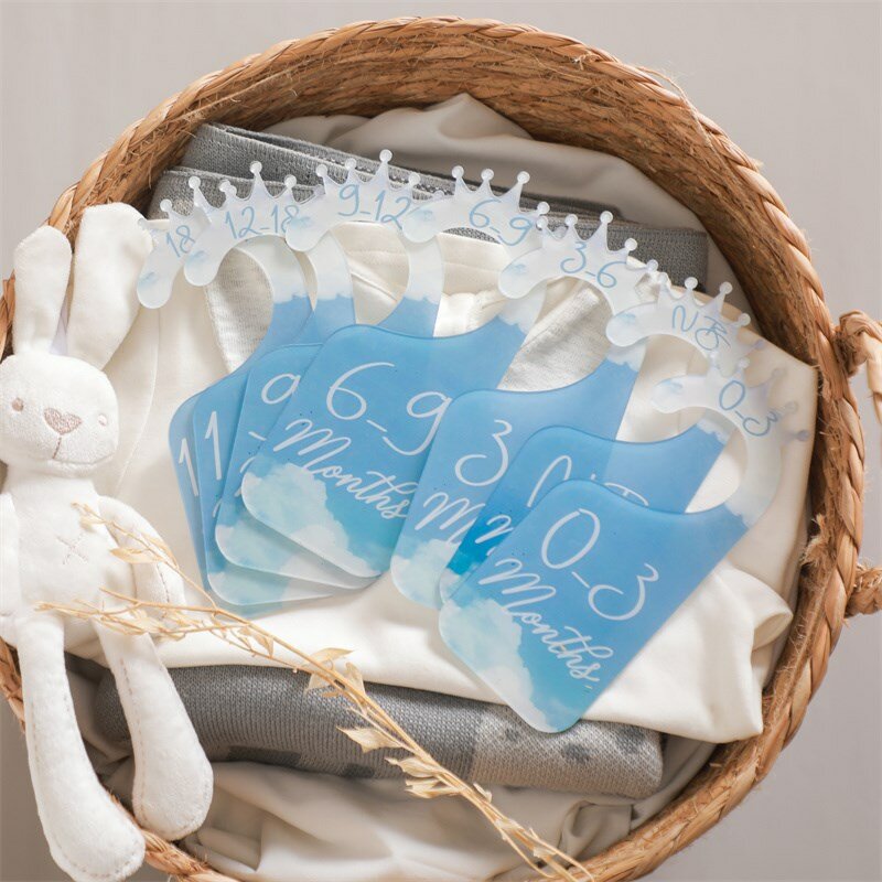 Baby Milestone Memorial Cards acrilico 0-24 divisori di dimensioni mensili armadio guardaroba separatore organizzatori accessori fotografici