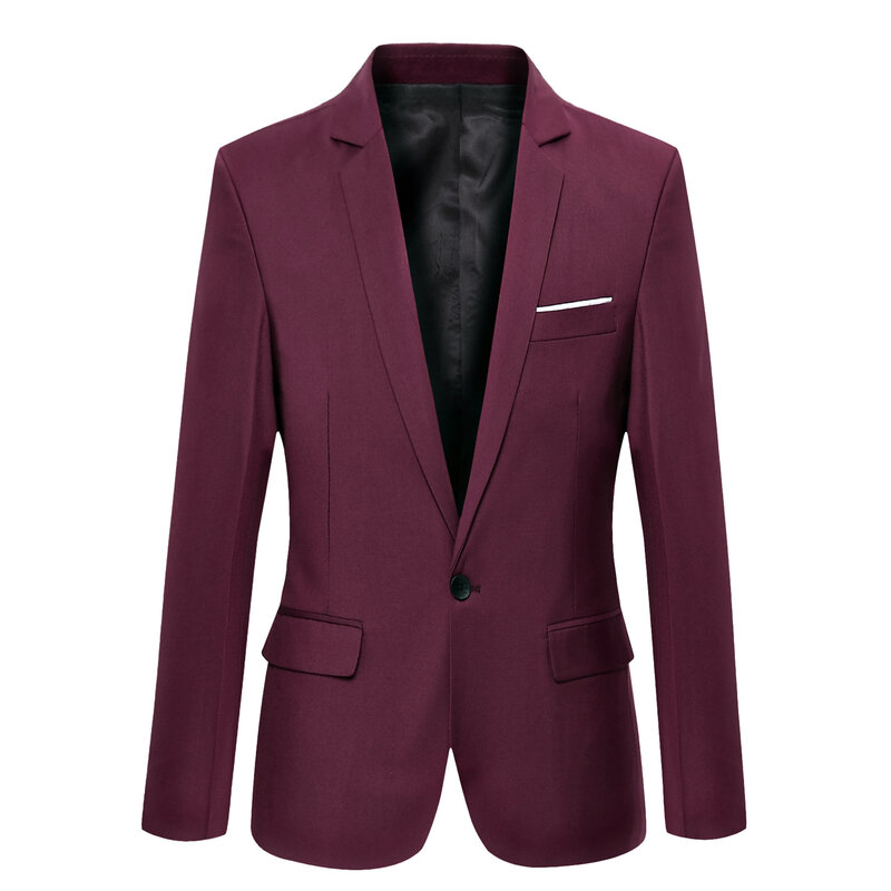 Ternos vermelhos pequenos vinhos profissionais, Jaquetas personalizadas Youth Suit, Casacos Slim Fit