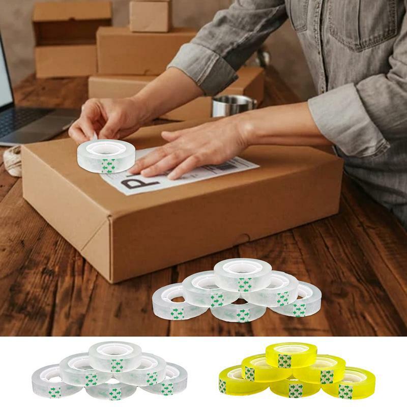 Rollo de cinta transparente para envolver regalos, rollo de cinta Invisible a granel para tienda en casa, 12 paquetes
