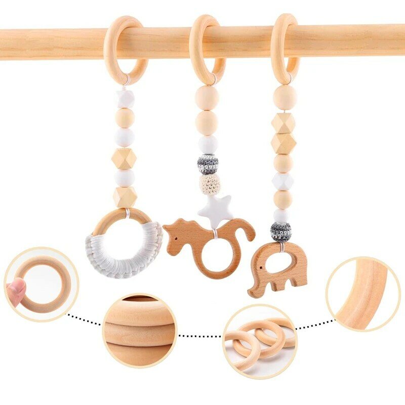 30 Pcs Natural Wood Rings 60Mm Unfinished Macrame Wooden Ring Wood Circles For DIY Craft Ring Pendant Jewelry Making