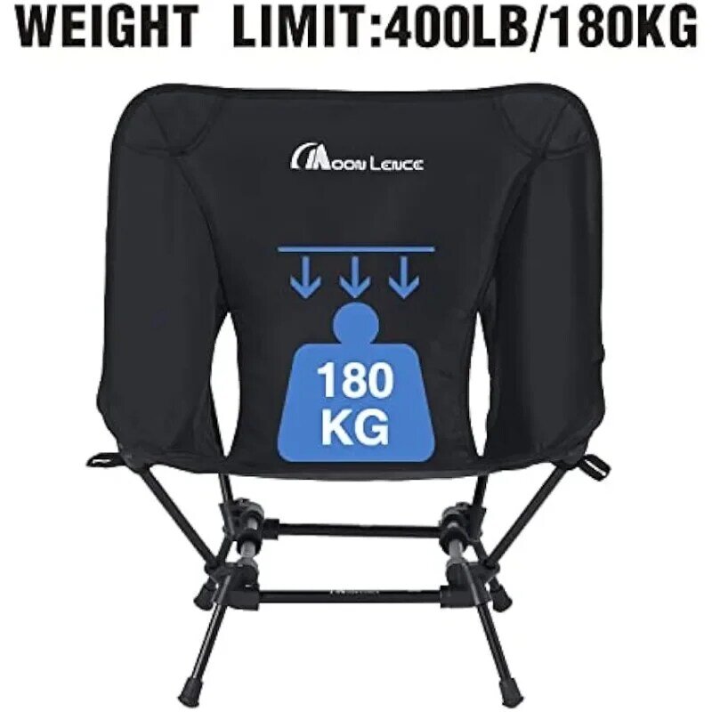 Sillas de acampada ultraligeras y plegables para exteriores, paquete de 2 sillas portátiles con bolsa de transporte, accesorios de campamento