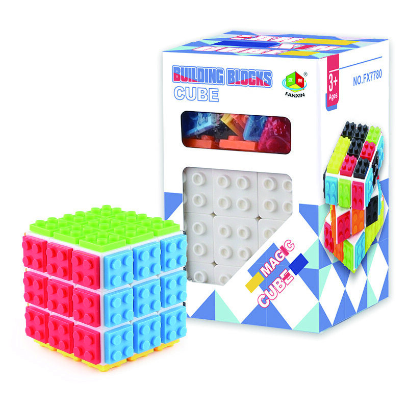 Bouwstenen Kubus Puzzel Decompressie Fidget Speelgoed Magic Cube Intelligentie Gemonteerd Puzzel Educatief Speelgoed Voor Kinderen Gift