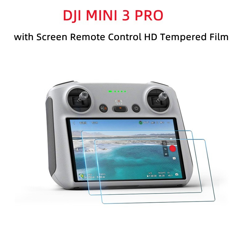3/1 Buah Film Pelindung Kaca Tempered HD untuk DJI MINI 3 PRO RC dengan Aksesori Pelindung Layar Remote Control Layar