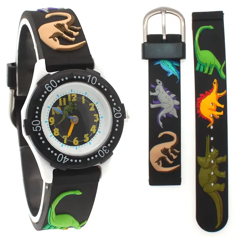 Reloj con dibujos animados de fútbol para niños y niñas, pulsera de cuarzo de silicona de marca de alta calidad, A31