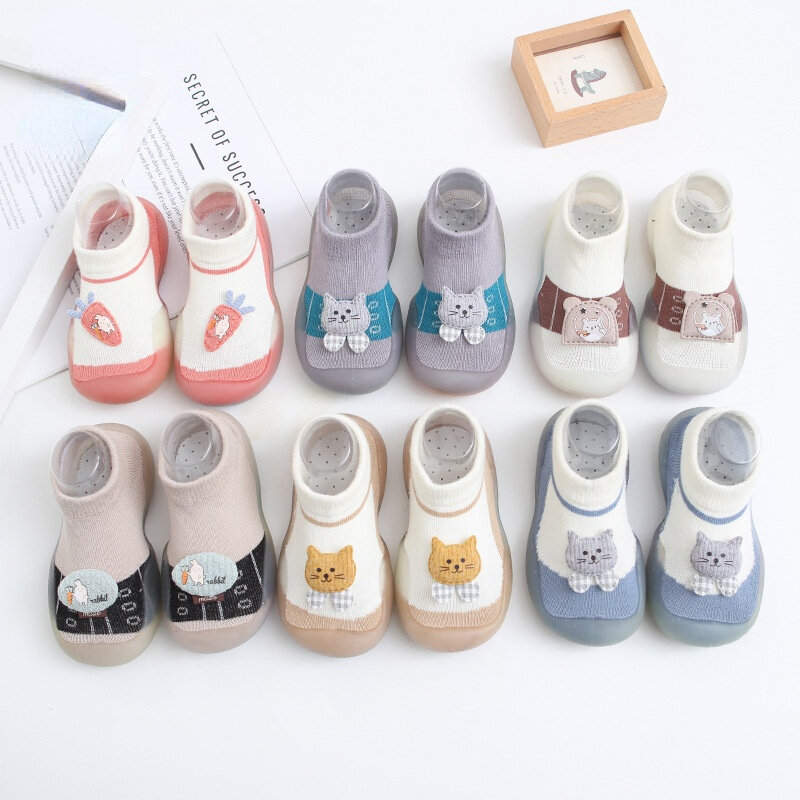 Bebê recém-nascido sapatos da menina 2022 nova primavera novo bebê da criança sapatos crianças meias sapatos do bebê do menino antiderrapante meias sapatos presentes