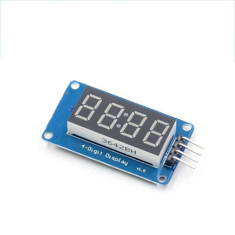 TM1637 LED Module 4 Serial Driver Board For Arduino, 0.36 Inch 7-Segment Red Anode Clock Tube