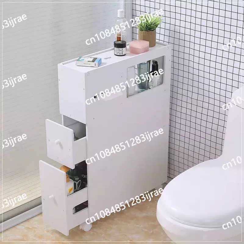 Minimalistyczny Design wąska organizator do łazienki szuflada wolnostojący boku podłogi białe szafki do salonu meble