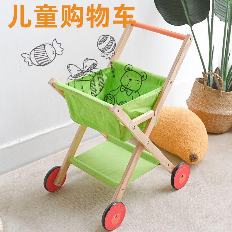 Cheap wooden collapsible Multifunction Push with Roller Walker baby toys 2-4 year 6 to 12 months Walkers with Wheels Baby Walker