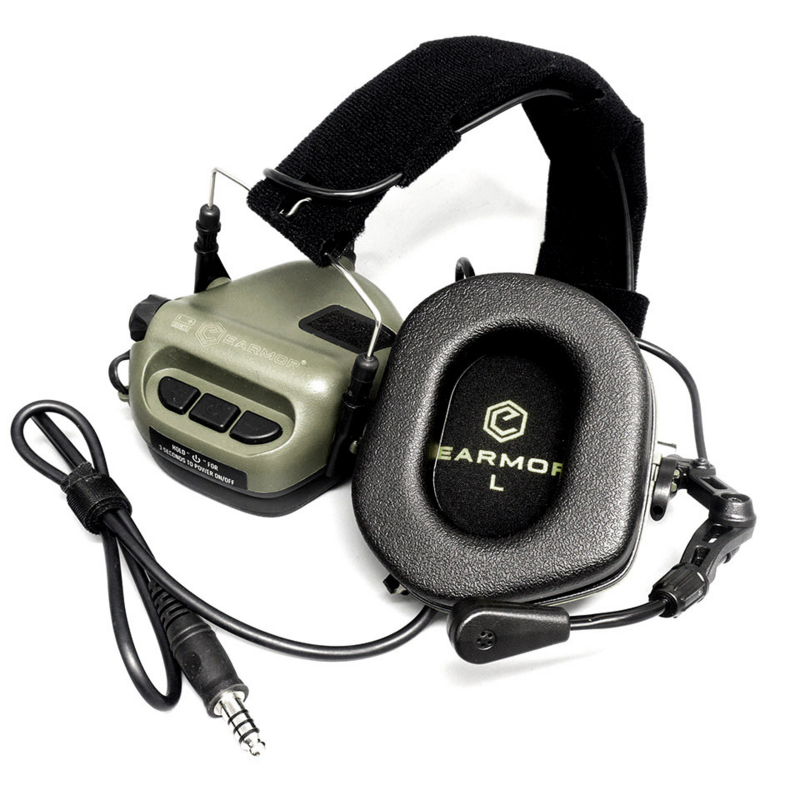 EARMOR Tactical Headset M32 MOD3 Hunting & Shooting Earmuffs with Microphone,Sound Amplification