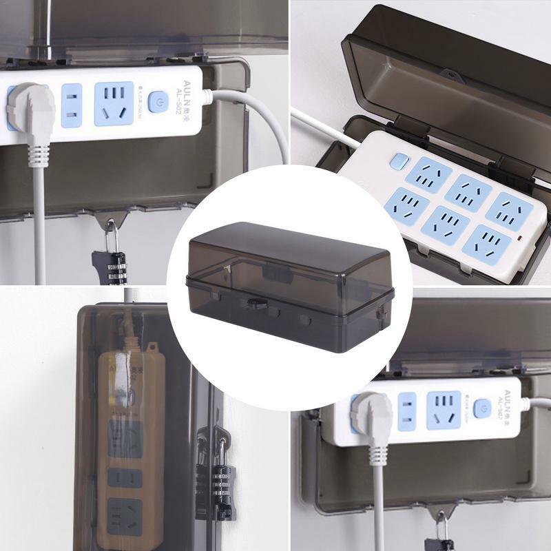 Kotak listrik tahan cuaca tahan salju kotak penyimpanan soket untuk luar ruangan kotak Plug tahan cuaca multifungsi Anti Maling dengan