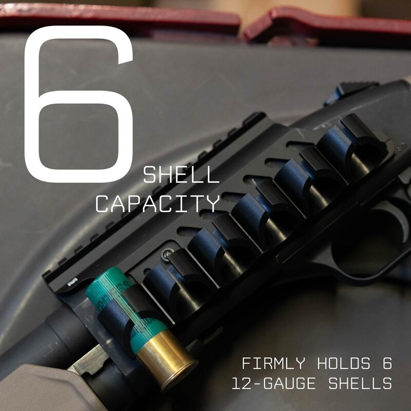 Shotgunシェルホルダー、サイドサドル、mosberg 500、590、shockwaveシリーズと互換性があります