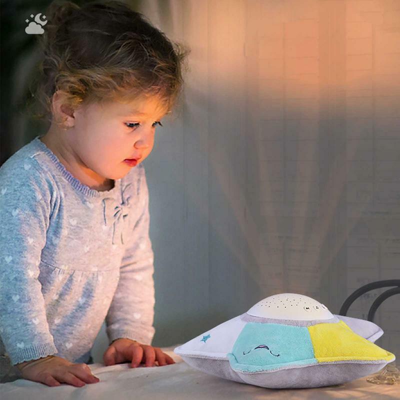 Estrela luz da noite de pelúcia música quarto do bebê luz projetor crianças noite luz mudando cor presentes românticos para as crianças