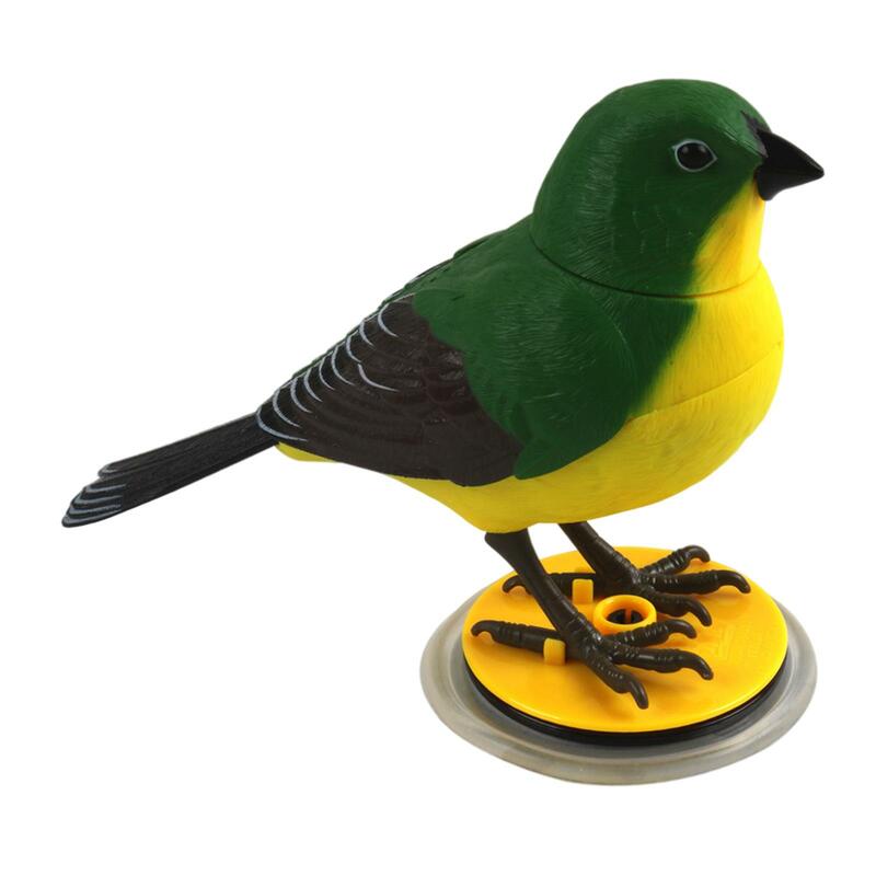 Śliczny śpiew elektroniczny zabawka dla ptaków muzyczny edukacyjny sterowany ptak