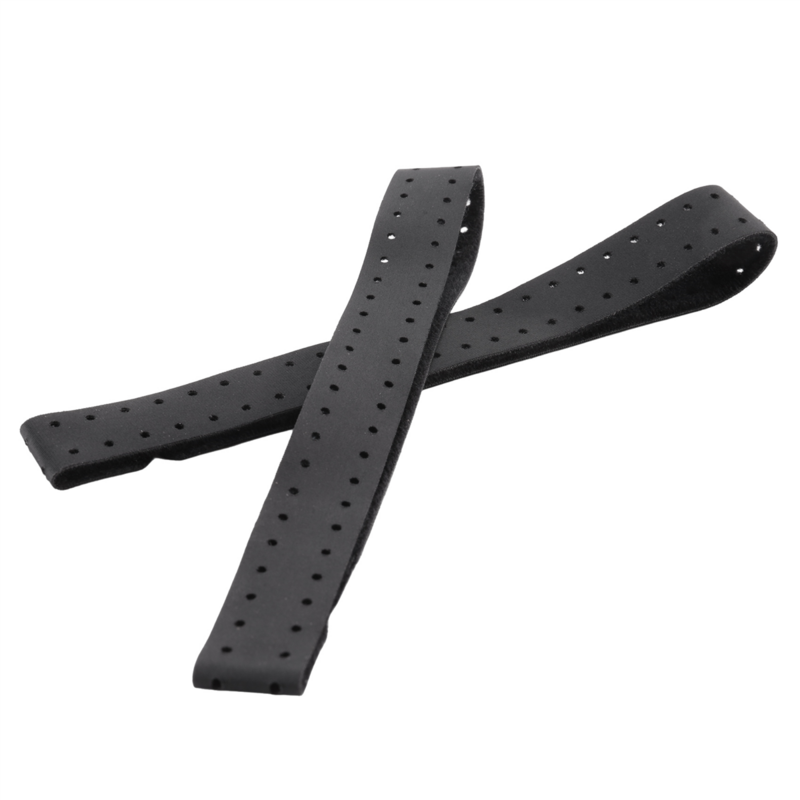 2 Stück verstellbares und atmungsaktives Ersatz armband mit weichem Armband für Herzfrequenz messer-Wahoo (schwarz)