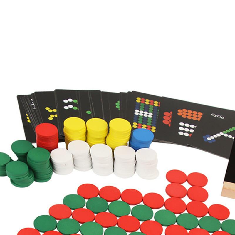 Set di Puzzle in legno giocattolo sensoriale giocattolo educativo con motivo geometrico portatile