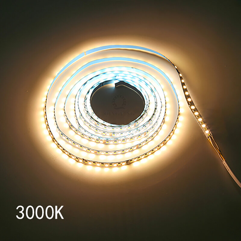 Tira de luces LED Bicolor, cinta Flexible de corriente constante 2835 K 3000K (51-60W), 3 metros, 6500 200LED/M 2Pin 3Pin, x2colores para candelabro