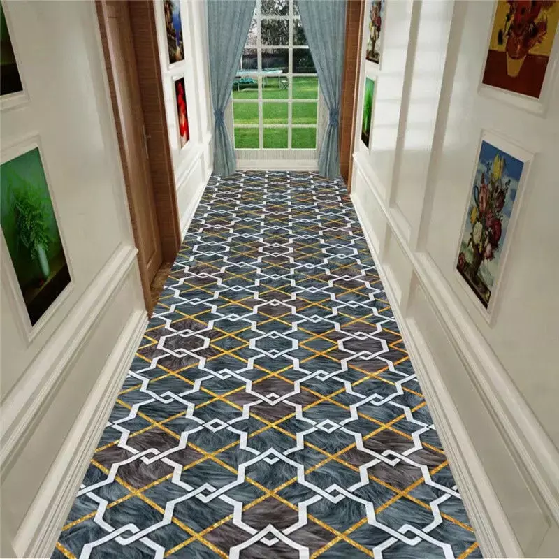 Koridor tangga pintu masuk tikar lantai rumah keset ruang tamu karpet karpet Pastoral jalan cetak kamar tidur karpet Area lantai