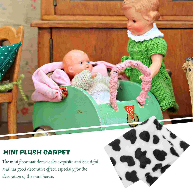 Tappeto da pavimento per casa delle bambole Mini tappetino per casa delle bambole tappeto modello di tappetino in miniatura