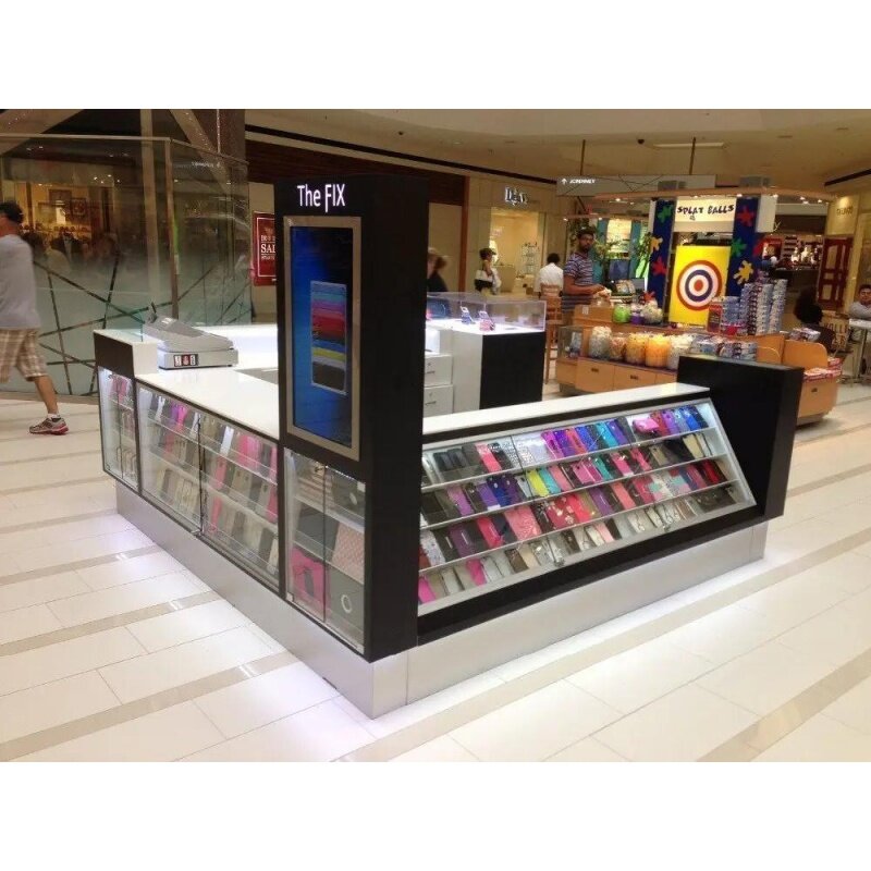 Benutzer definierte, Einkaufs zentrum Einzelhandel Handy-Geschäft Möbel Telefon Glas Theke Vitrine mobile Zubehör Kiosk