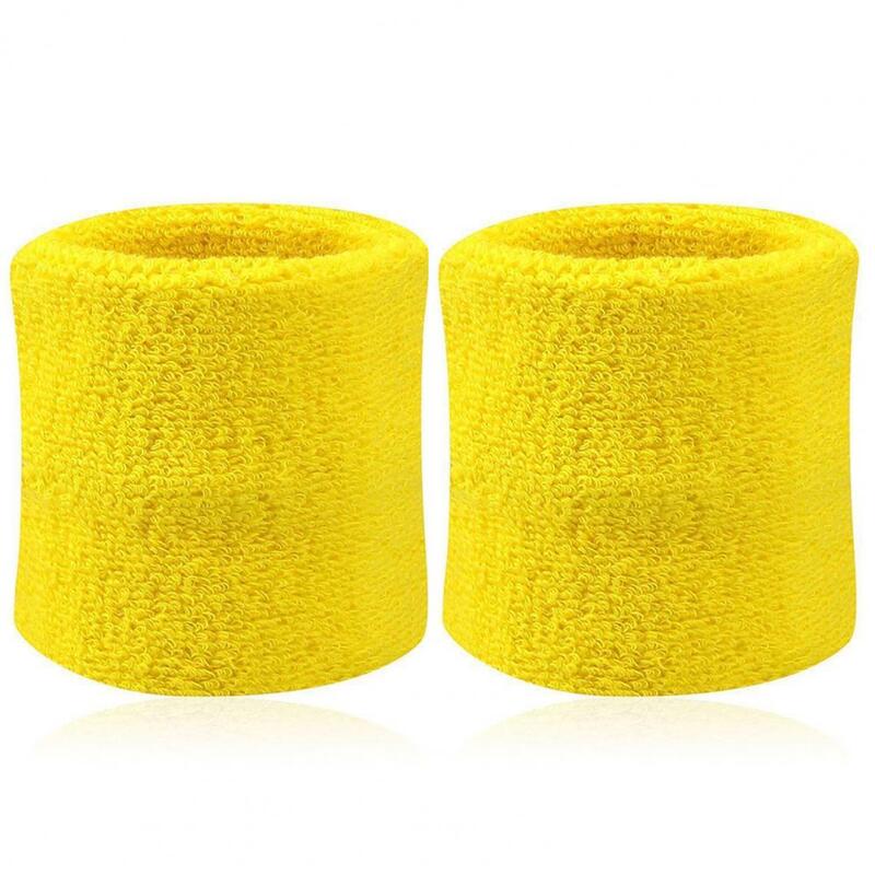 2 pezzi cinturino da polso Quick Dry Sports Sweatband Wristband Running protezione per il polso cotone traspirante supporto per il polso Brace Wrap Bandage