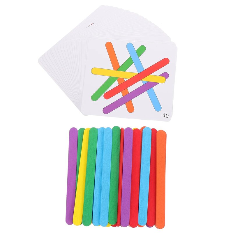 Inne zabawki edukacyjne Logic Stick Toddler for Wood Matching Games Toddlers 1-3