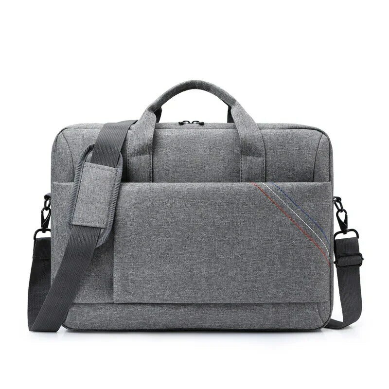 남성용 대용량 서류 가방, 다층 공간, 고급 단색 하이 하이 퀄리티 싱글 숄더 크로스 바디 노트북 가방, 2023