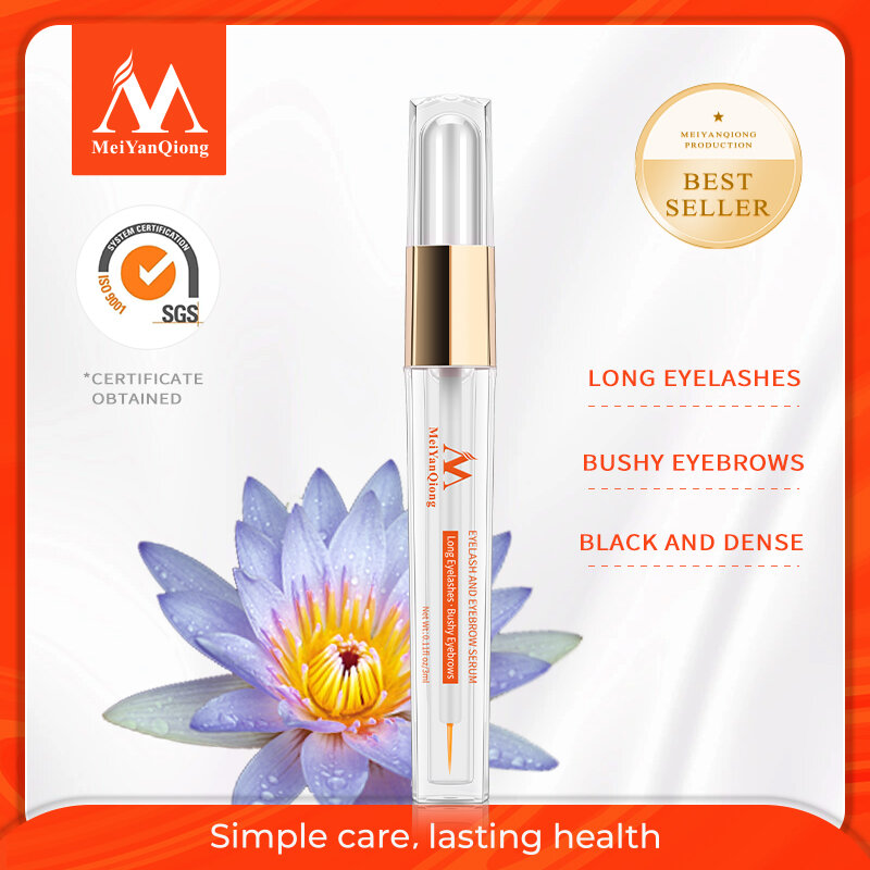 Herbal Eyelash Growth Treatments Liquid Serum Enhancer Eye Lash Longer Thicker Better than Eyelash Extension Powerful Makeup