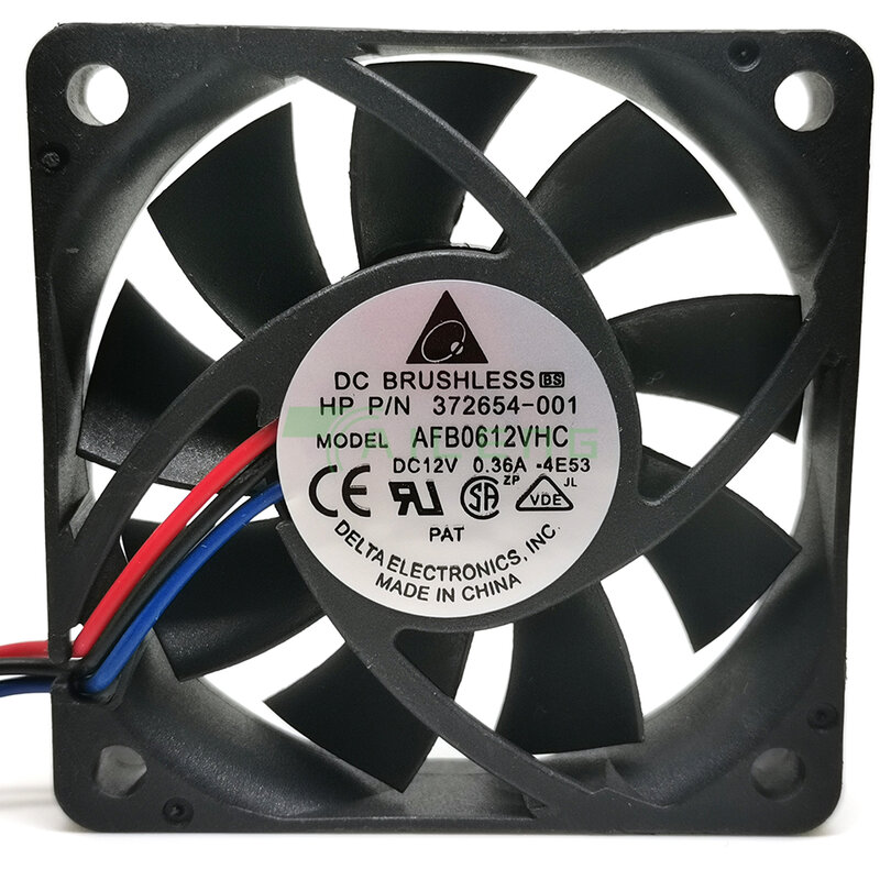 For Delta 60*60*15mm AFB0612VHC 6015 12V 0.36A 60mm three-speed cooling fan