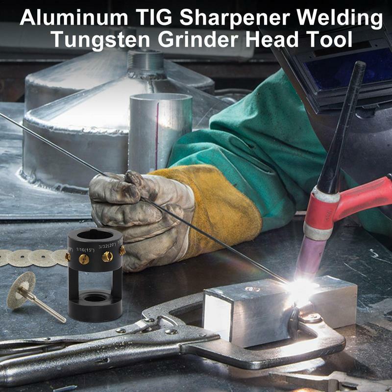 Afilador de tungsteno de aluminio, accesorios de soldadura Tig, herramientas de soldadura, Kit de soldadura de aluminio, accesorios de soldadura Tig avanzados